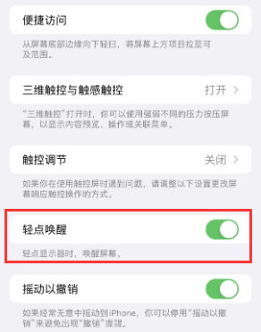 新罗苹果授权维修站分享iPhone轻点无法唤醒怎么办