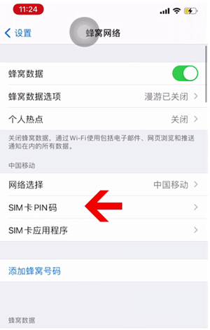 新罗苹果14维修网分享如何给iPhone14的SIM卡设置密码 