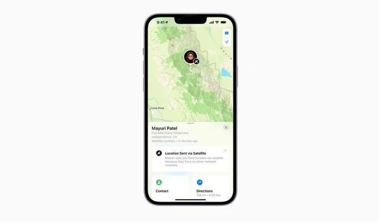 新罗苹果14维修分享iPhone14系列中 FindMy功能通过卫星分享位置方法教程 