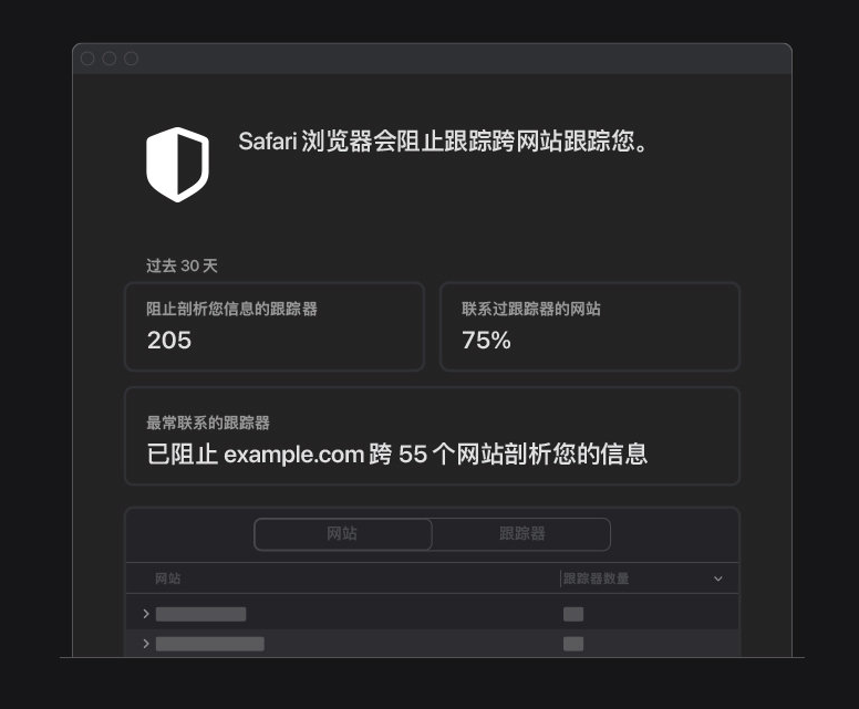 新罗苹果手机维修分享如何在 Safari 浏览器中查看和打开隐私报告 